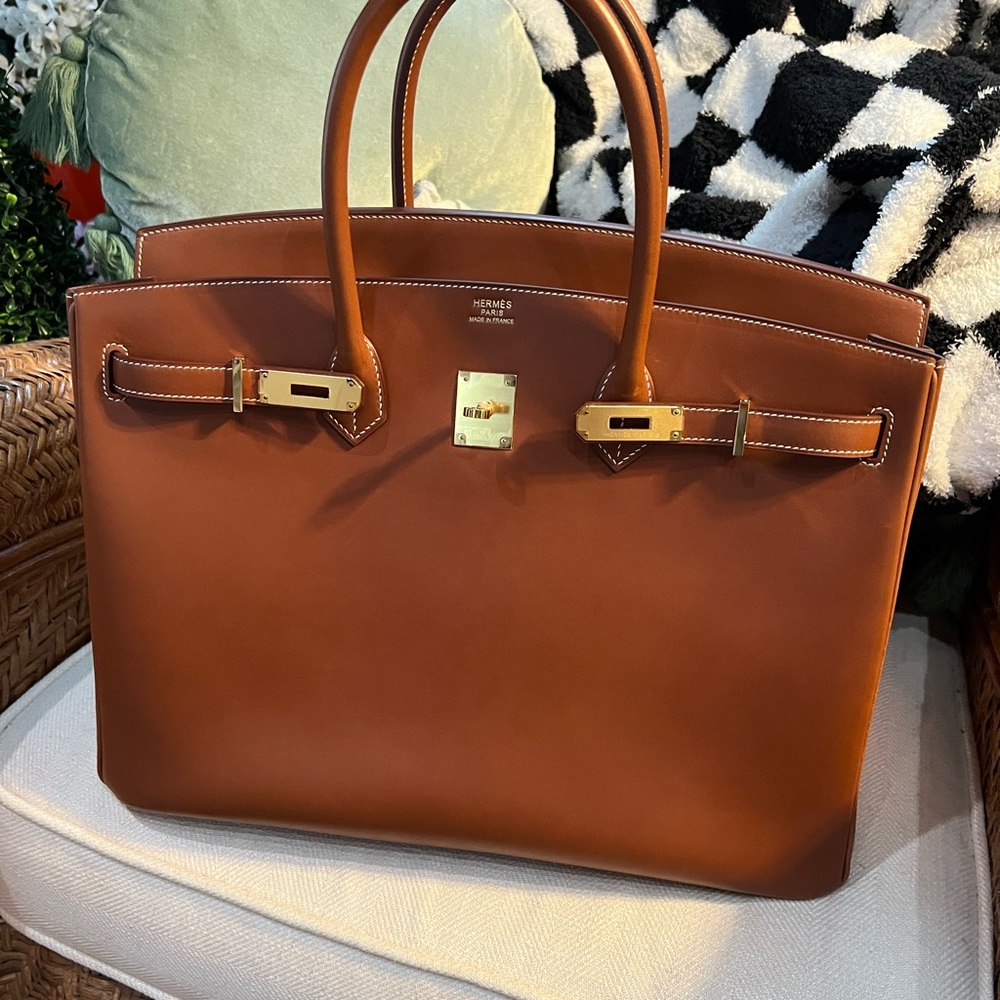 Hermes Brown Satchel Bag